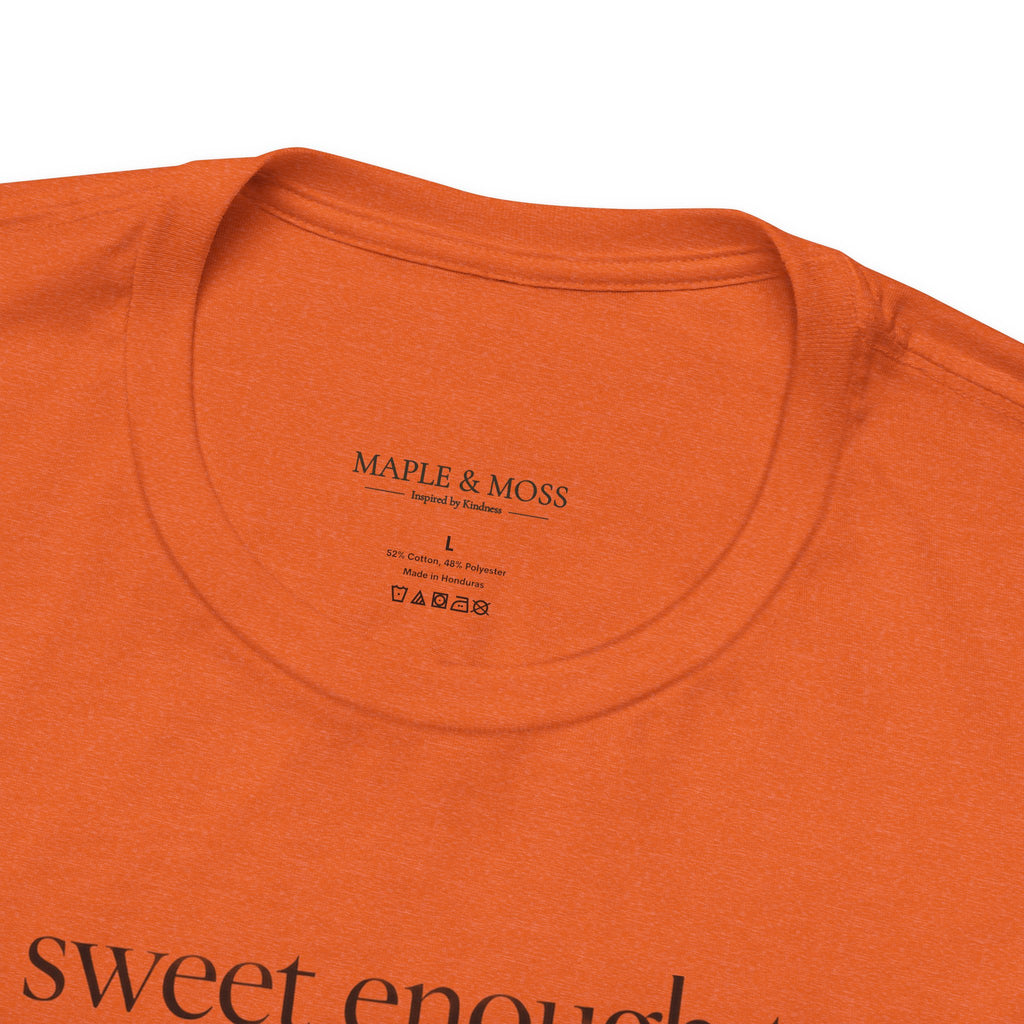 Sweet Enough to Haunt You Shirt — Halloween Graphic Tee | Spooky Season T-Shirt | Orange Halloween Shirt | Fall Graphic Tee