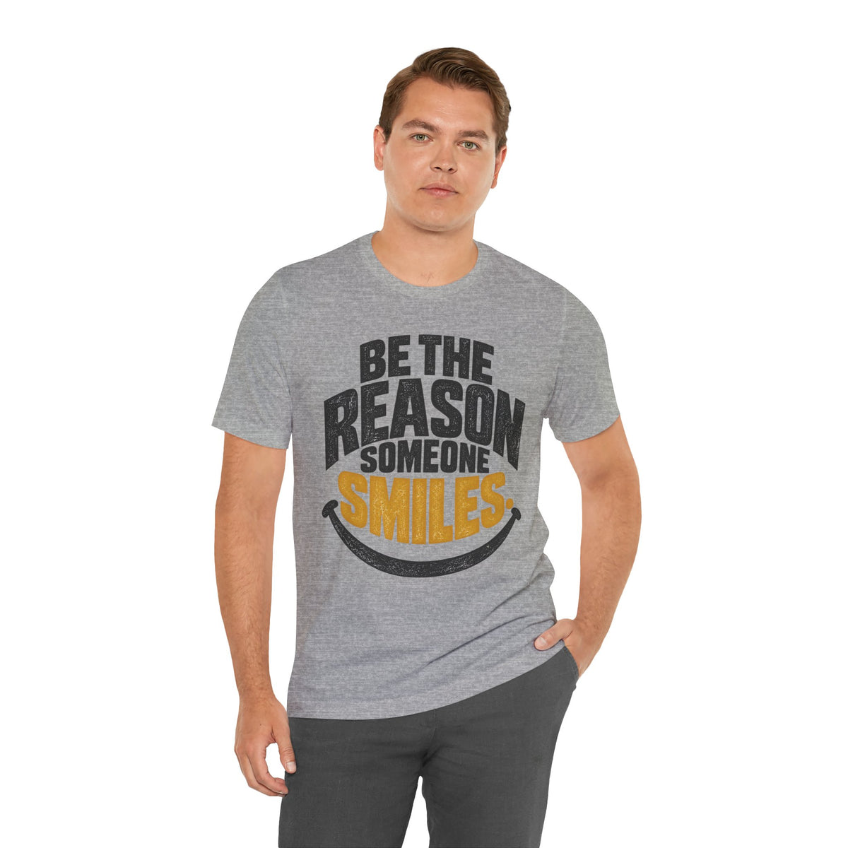 Be the Reason Someone Smiles Shirt — Vintage Kindness Graphic Tee