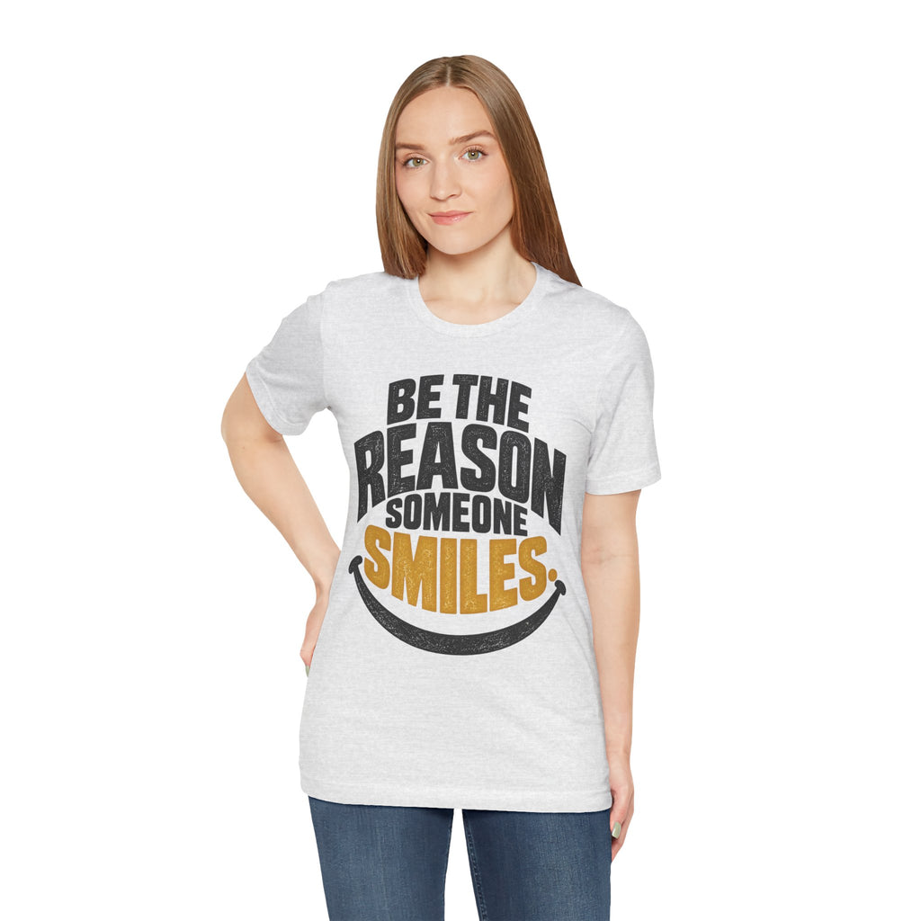 Be the Reason Someone Smiles Shirt — Vintage Kindness Graphic Tee