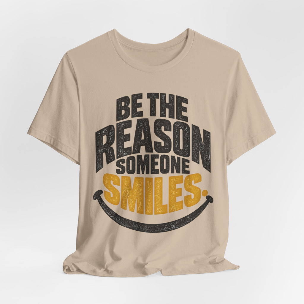 Be the Reason Someone Smiles Shirt — Vintage Kindness Graphic Tee