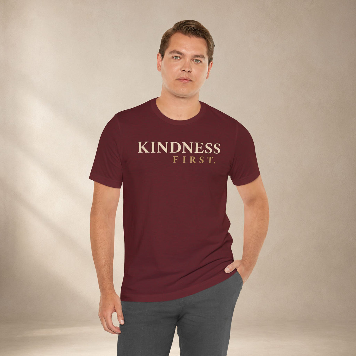 Kindness First Shirt | Minimalist Inspirational Kindness Tee | Positive Message T-Shirt