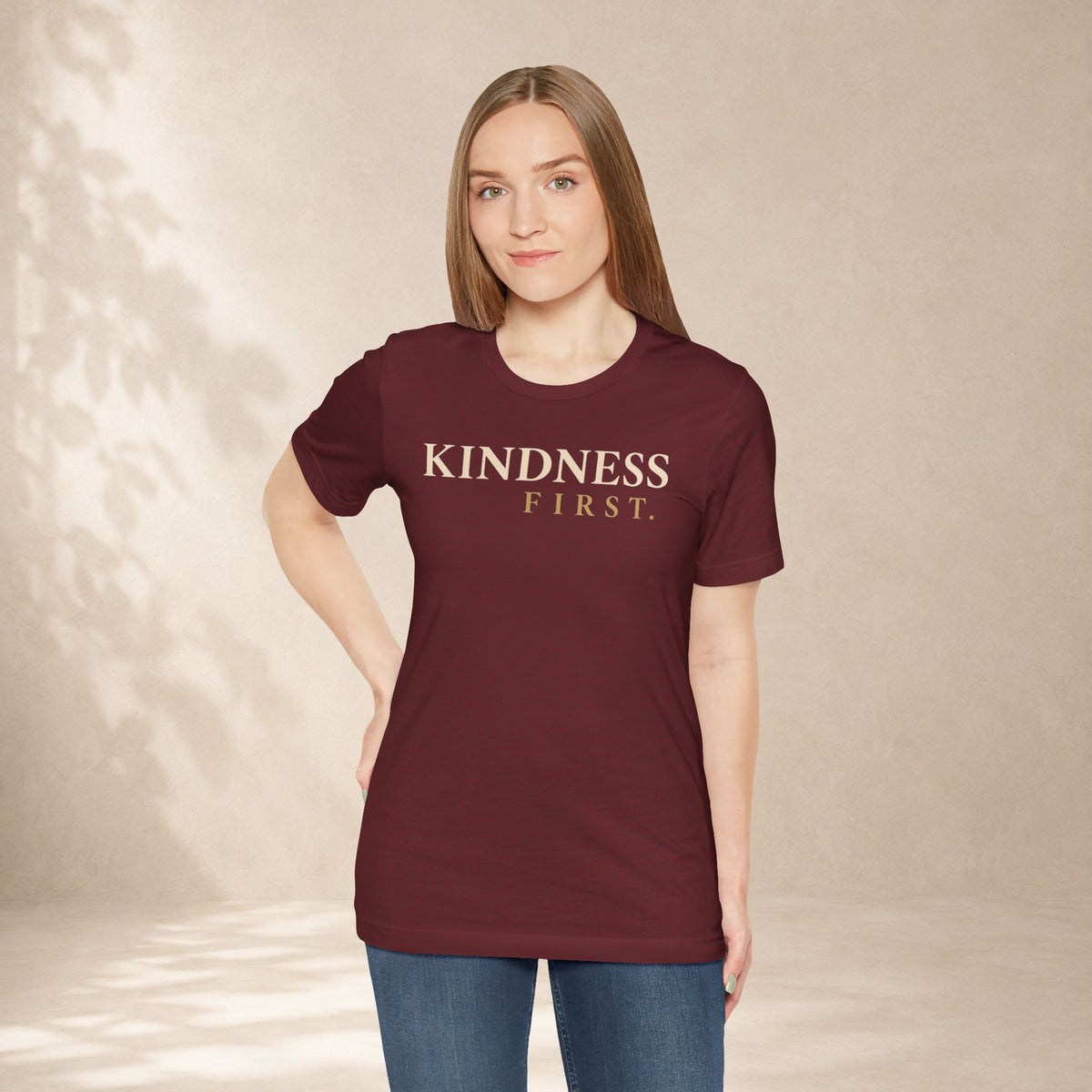 Kindness First Shirt | Minimalist Inspirational Kindness Tee | Positive Message T-Shirt