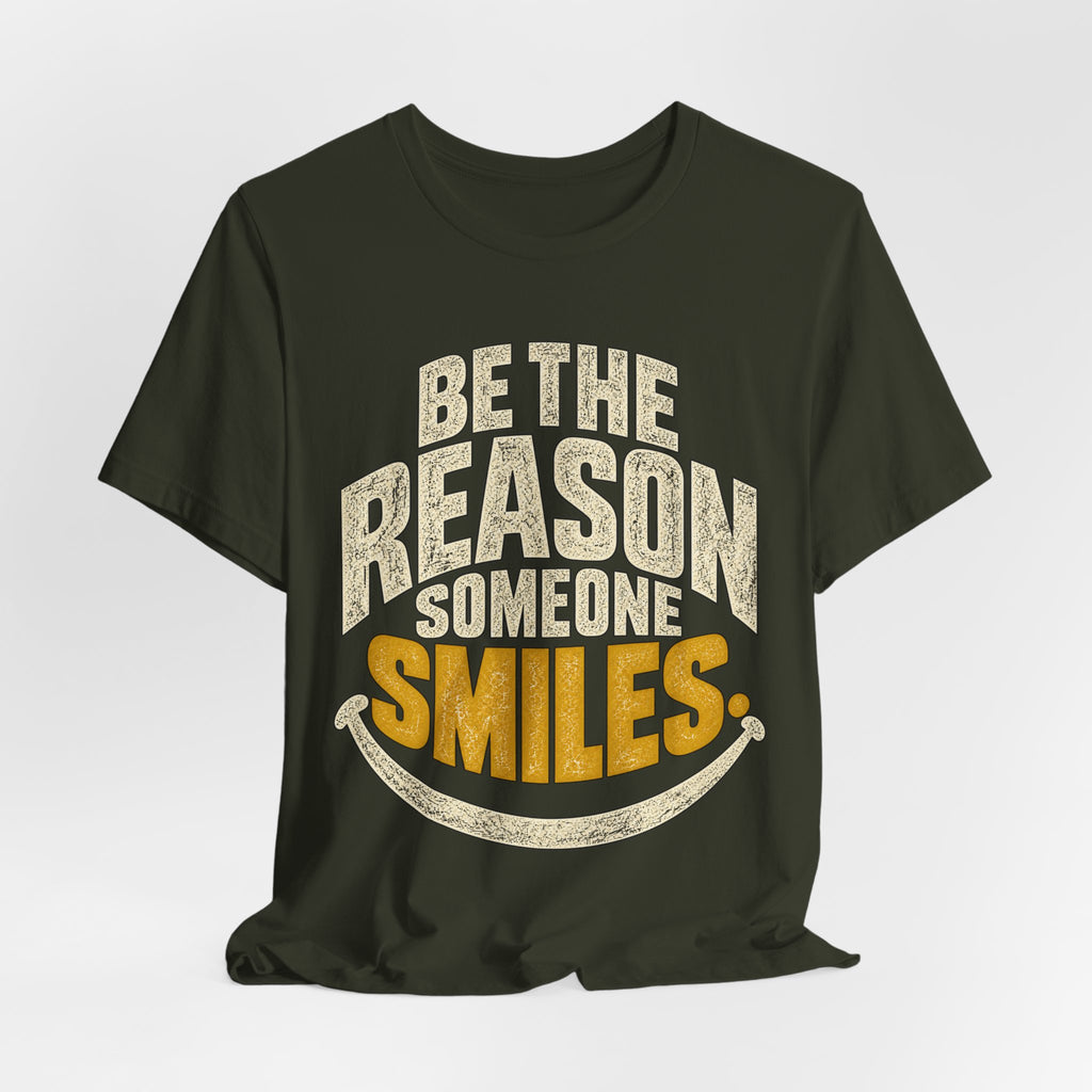 Be the Reason Someone Smiles Shirt — Vintage Kindness Graphic Tee