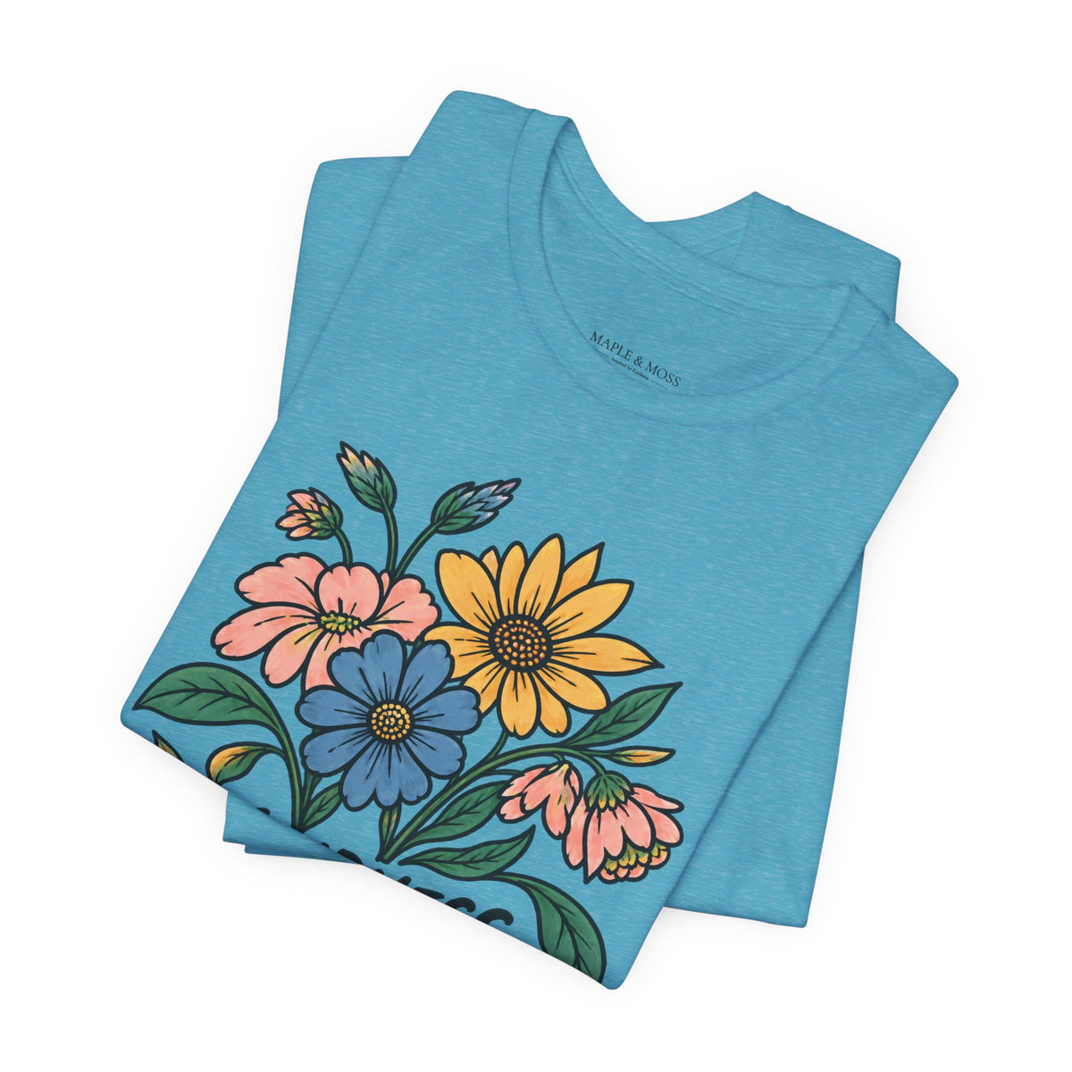 Kindness Is Strength Shirt — Floral Inspirational Graphic Tee | Positive Kindness T-Shirt