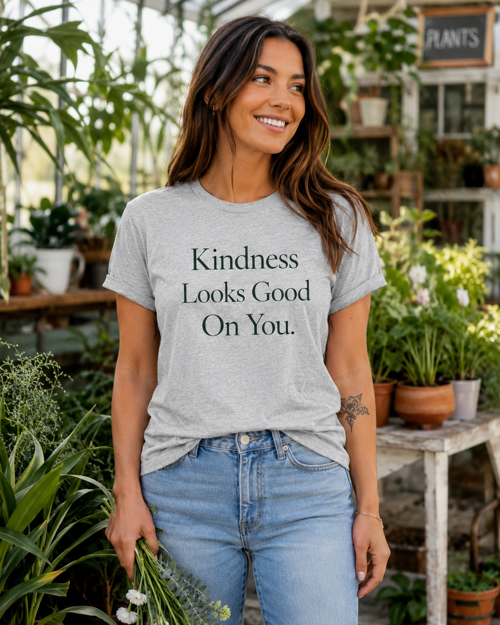 Kindness Looks Good On You Tee | Positive Message T-Shirt