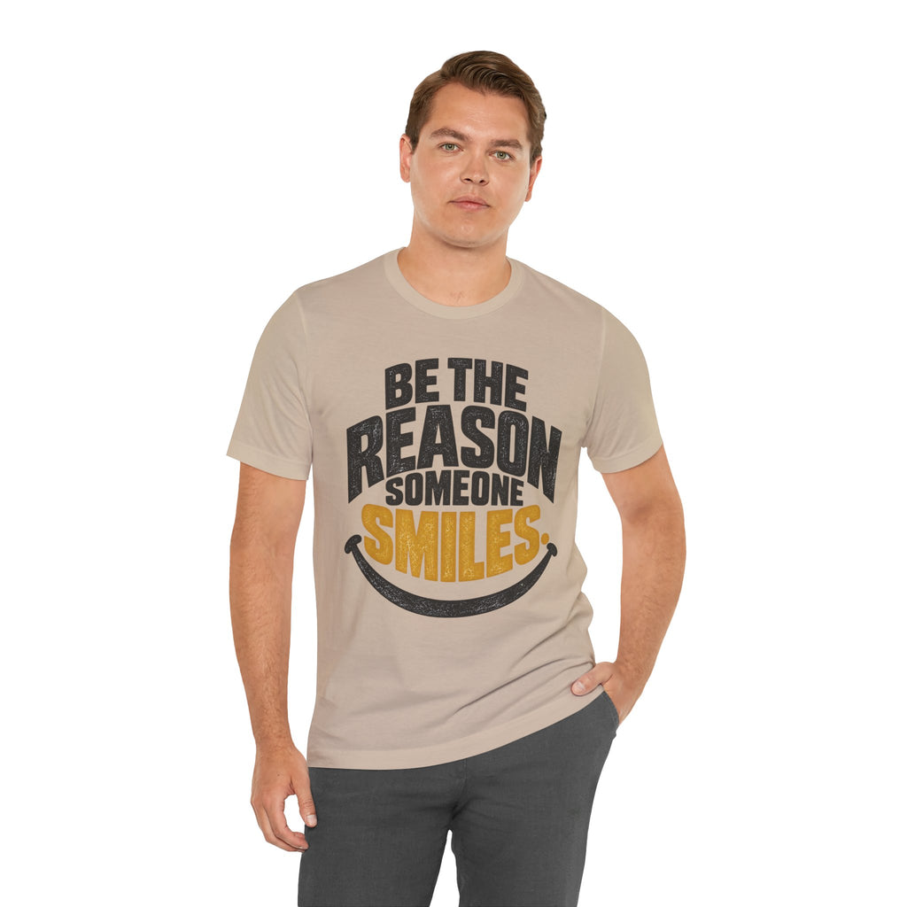 Be the Reason Someone Smiles Shirt — Vintage Kindness Graphic Tee