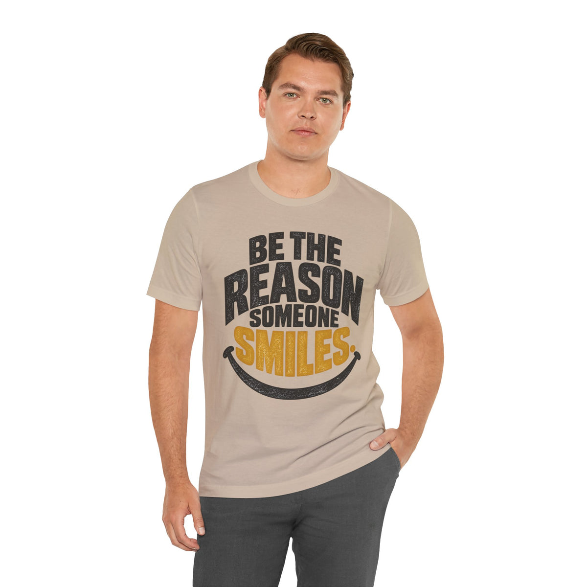 Be the Reason Someone Smiles Shirt — Vintage Kindness Graphic Tee