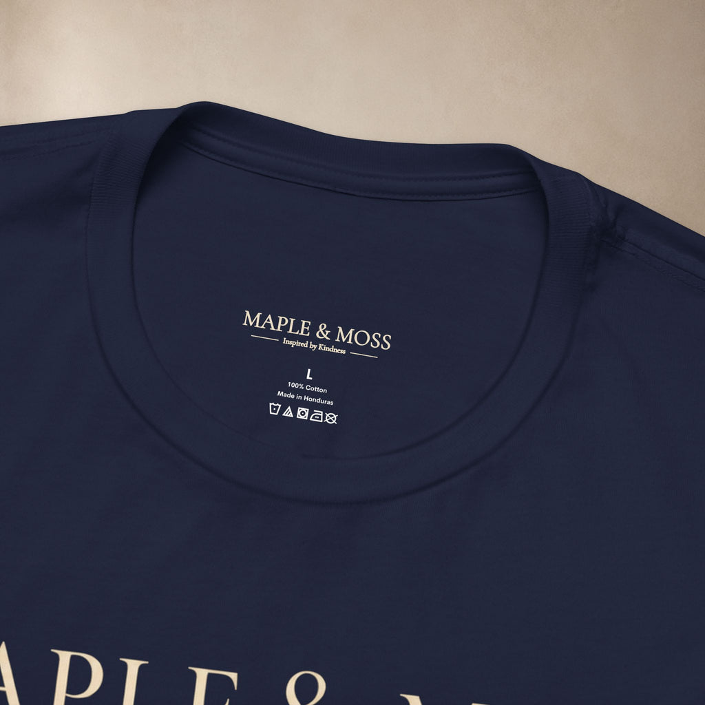 Maple & Moss Shirt | Worn With Purpose Minimalist Inspirational Tee | Unisex Graphic T-Shirt
