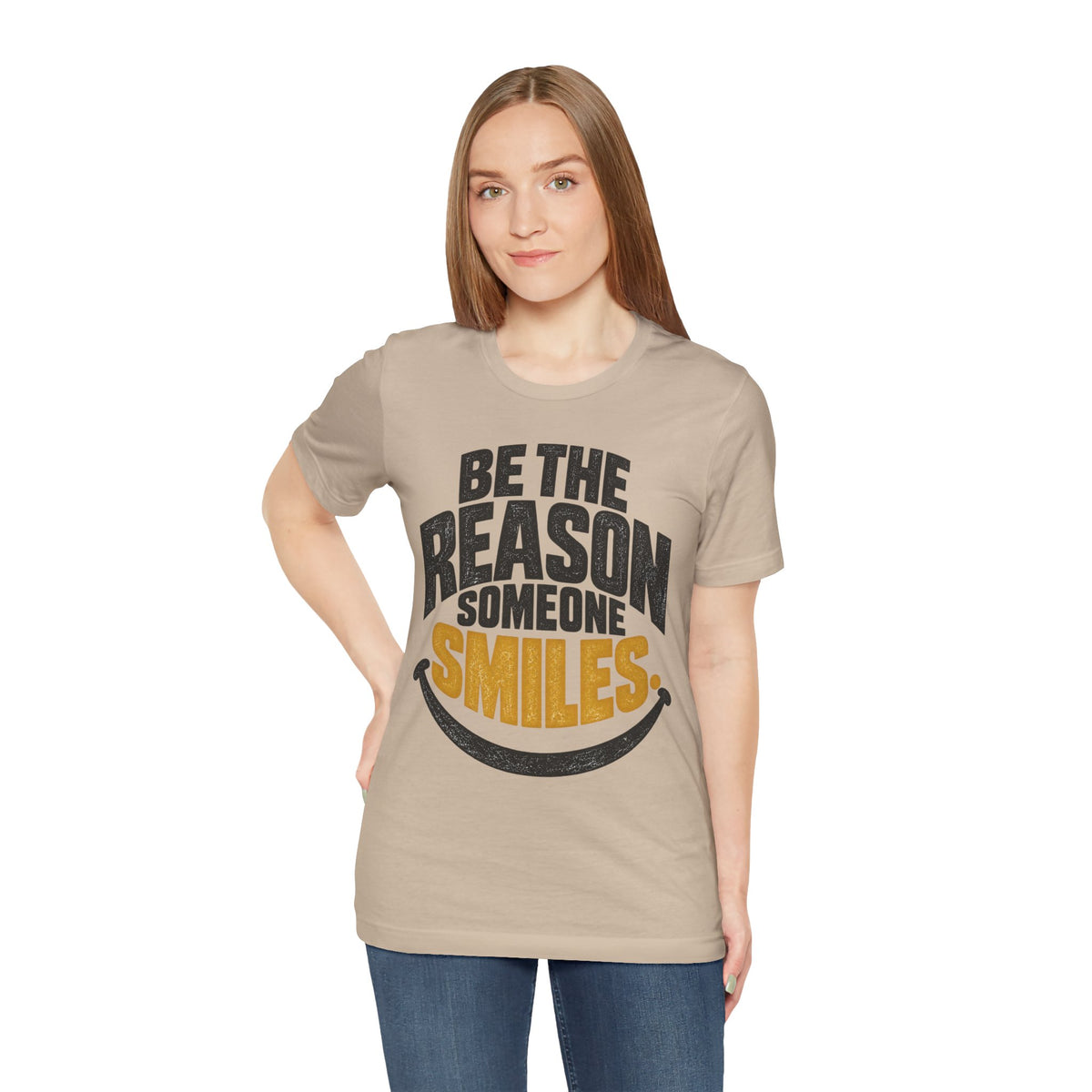 Be the Reason Someone Smiles Shirt — Vintage Kindness Graphic Tee