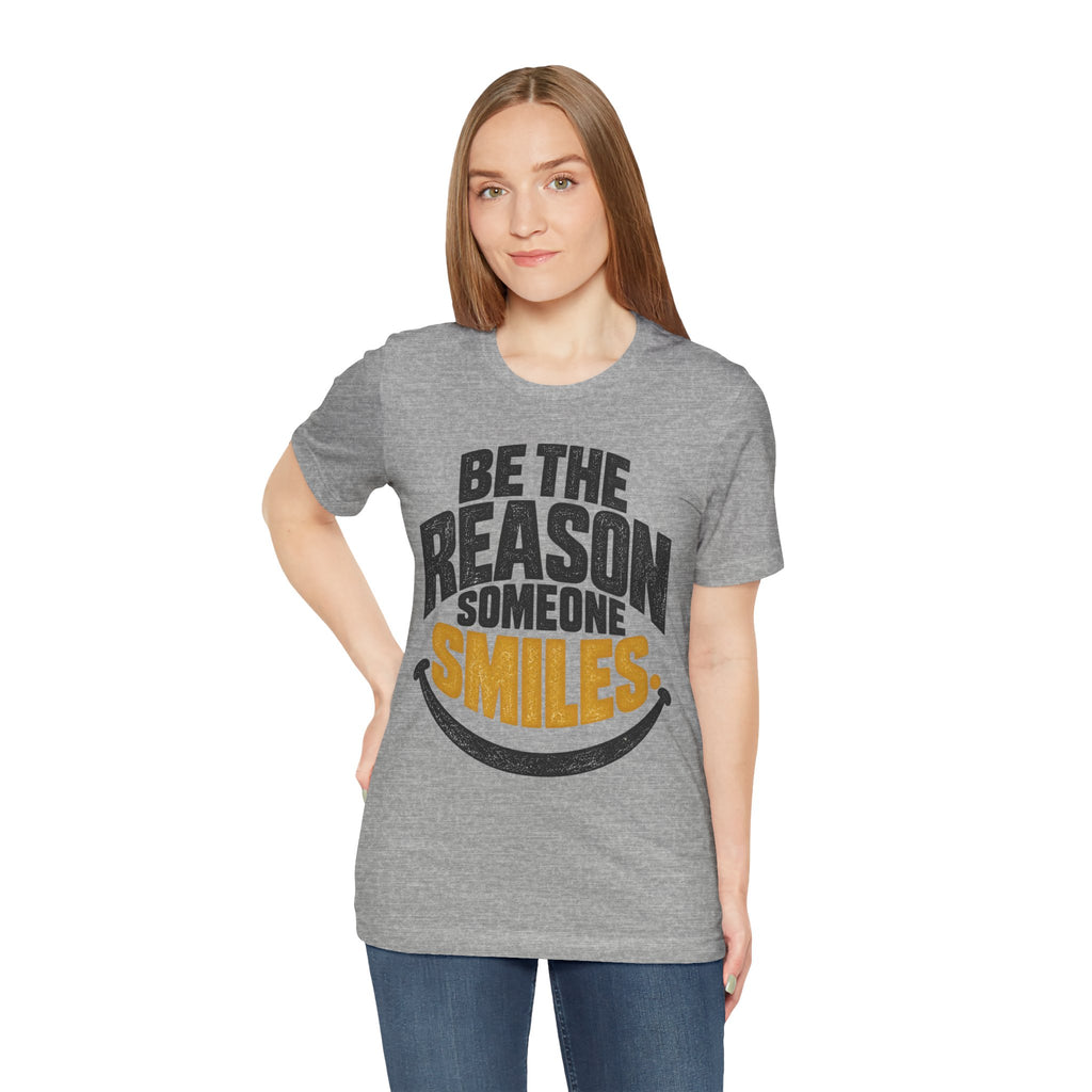 Be the Reason Someone Smiles Shirt — Vintage Kindness Graphic Tee