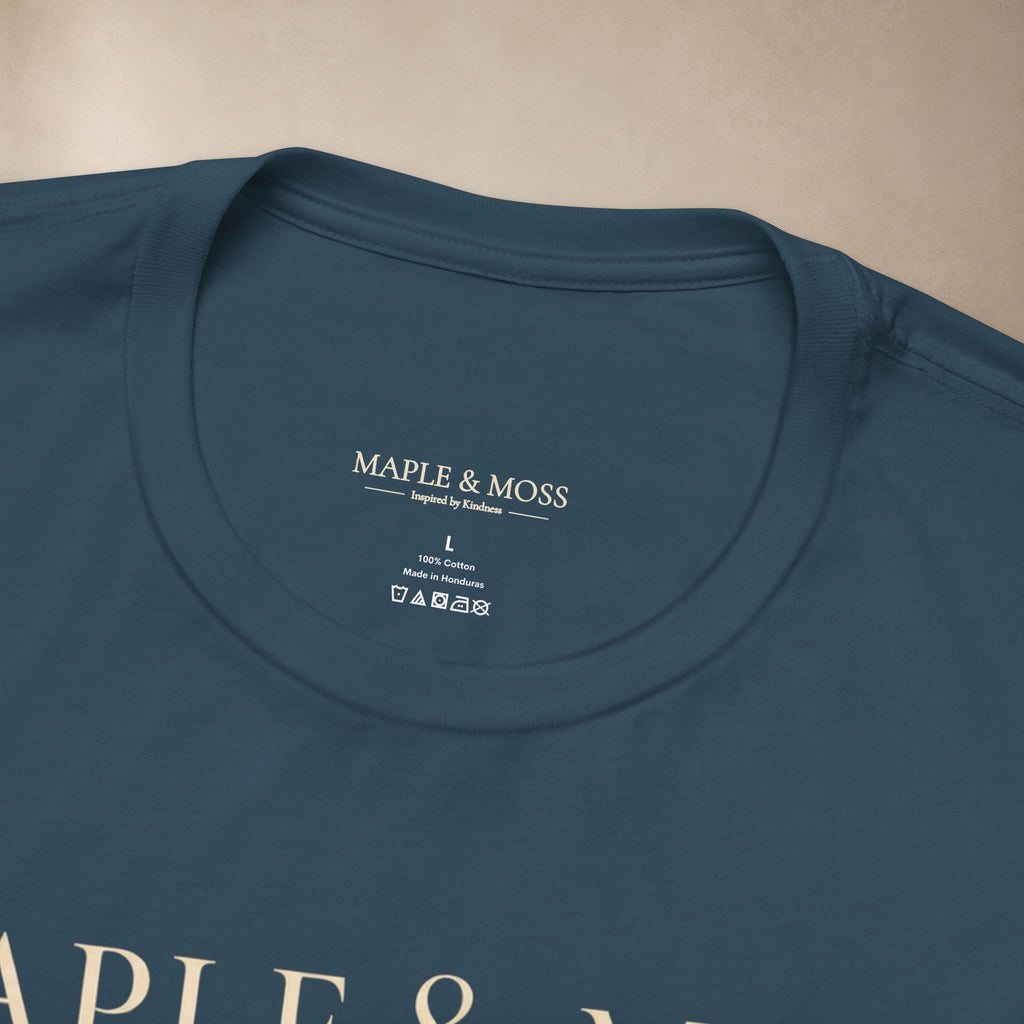 Maple & Moss Shirt | Worn With Purpose Minimalist Inspirational Tee | Unisex Graphic T-Shirt