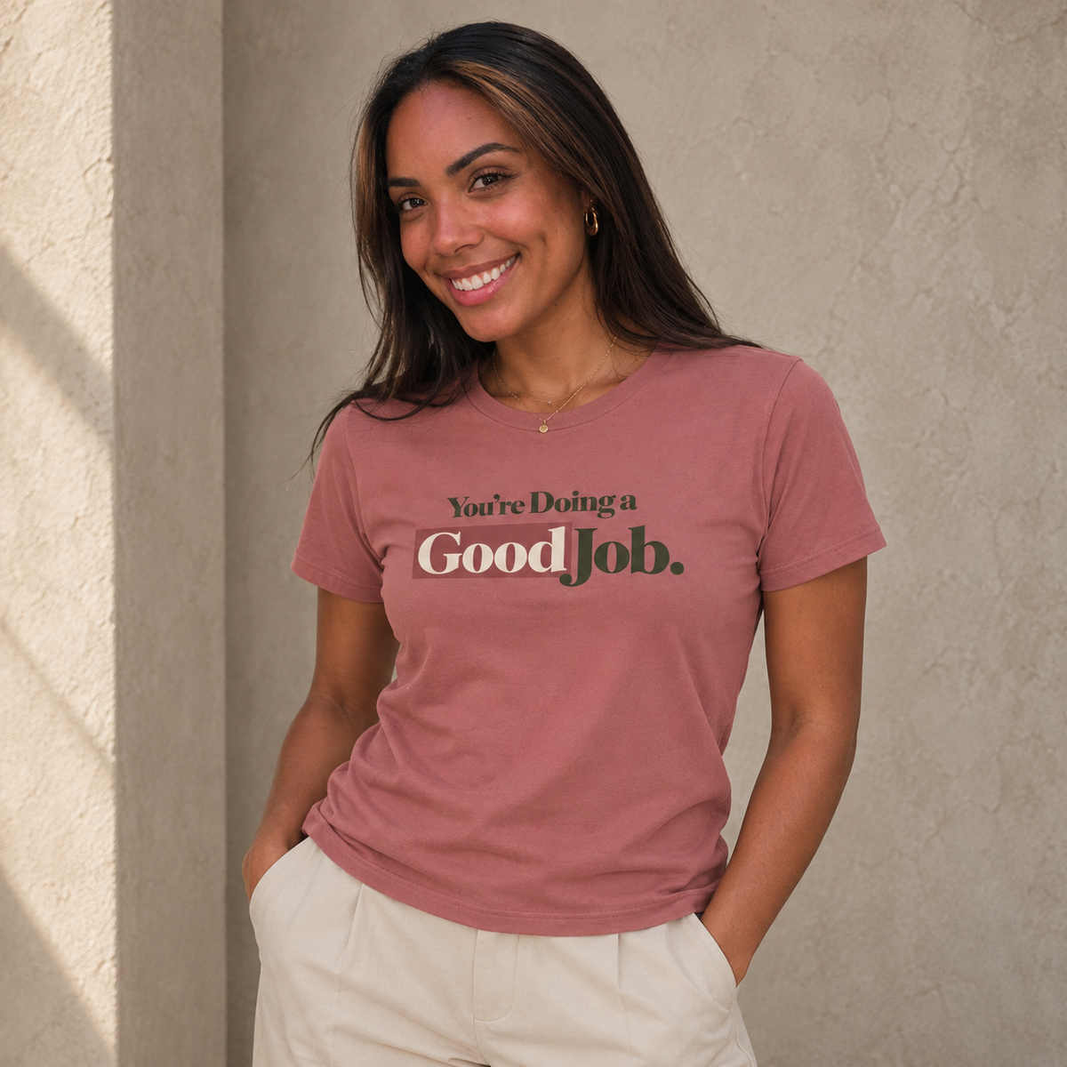 You’re Doing a Good Job Shirt — Encouragement Graphic Tee, Positive Message T-Shirt, Inspirational Unisex Tee