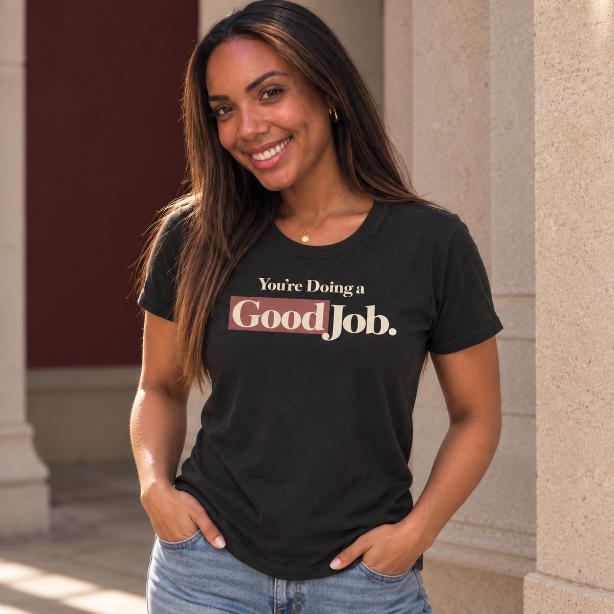 You’re Doing a Good Job Shirt — Encouragement Graphic Tee, Positive Message T-Shirt, Inspirational Unisex Tee