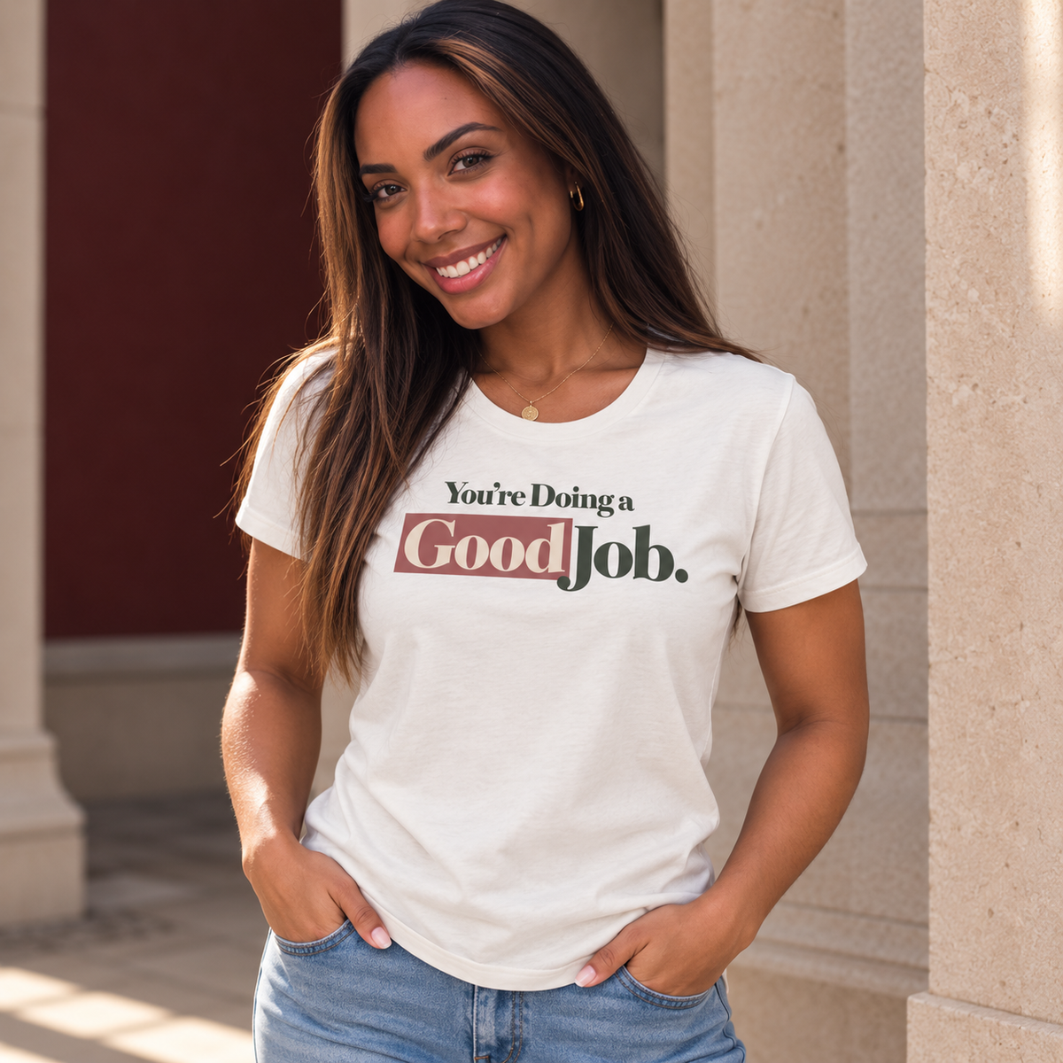 You’re Doing a Good Job Shirt — Encouragement Graphic Tee, Positive Message T-Shirt, Inspirational Unisex Tee
