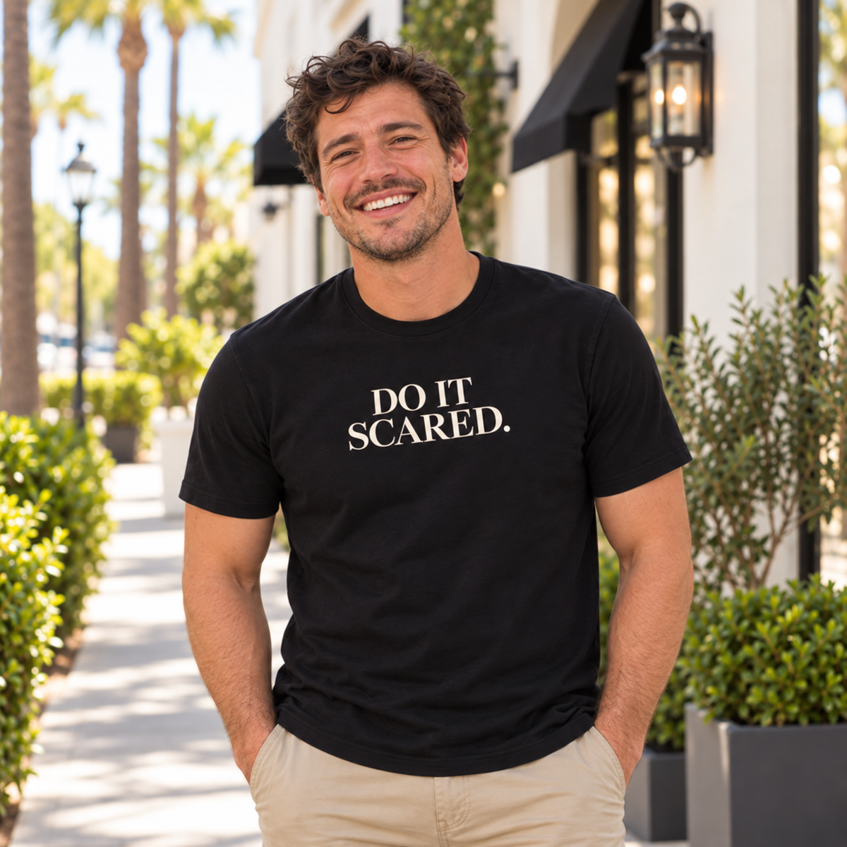 Do It Scared Shirt | Motivational Graphic Tee | Inspirational Quote T-Shirt