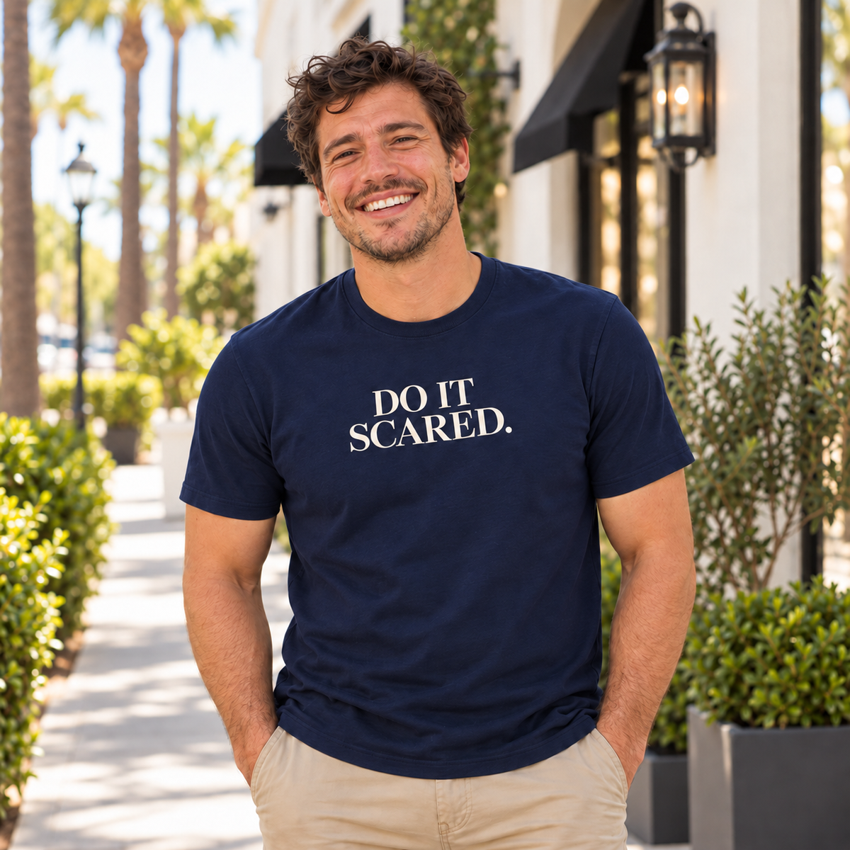 Do It Scared Shirt | Motivational Graphic Tee | Inspirational Quote T-Shirt