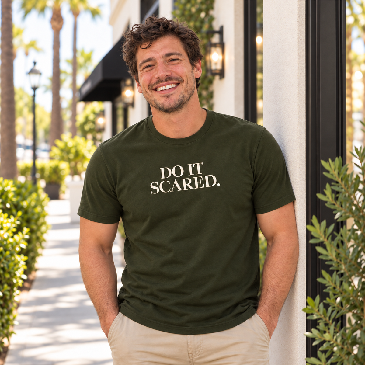 Do It Scared Shirt | Motivational Graphic Tee | Inspirational Quote T-Shirt