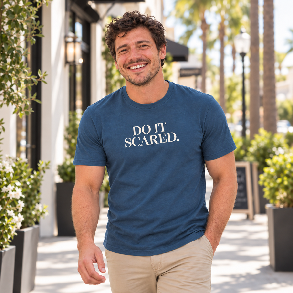 Do It Scared Shirt | Motivational Graphic Tee | Inspirational Quote T-Shirt
