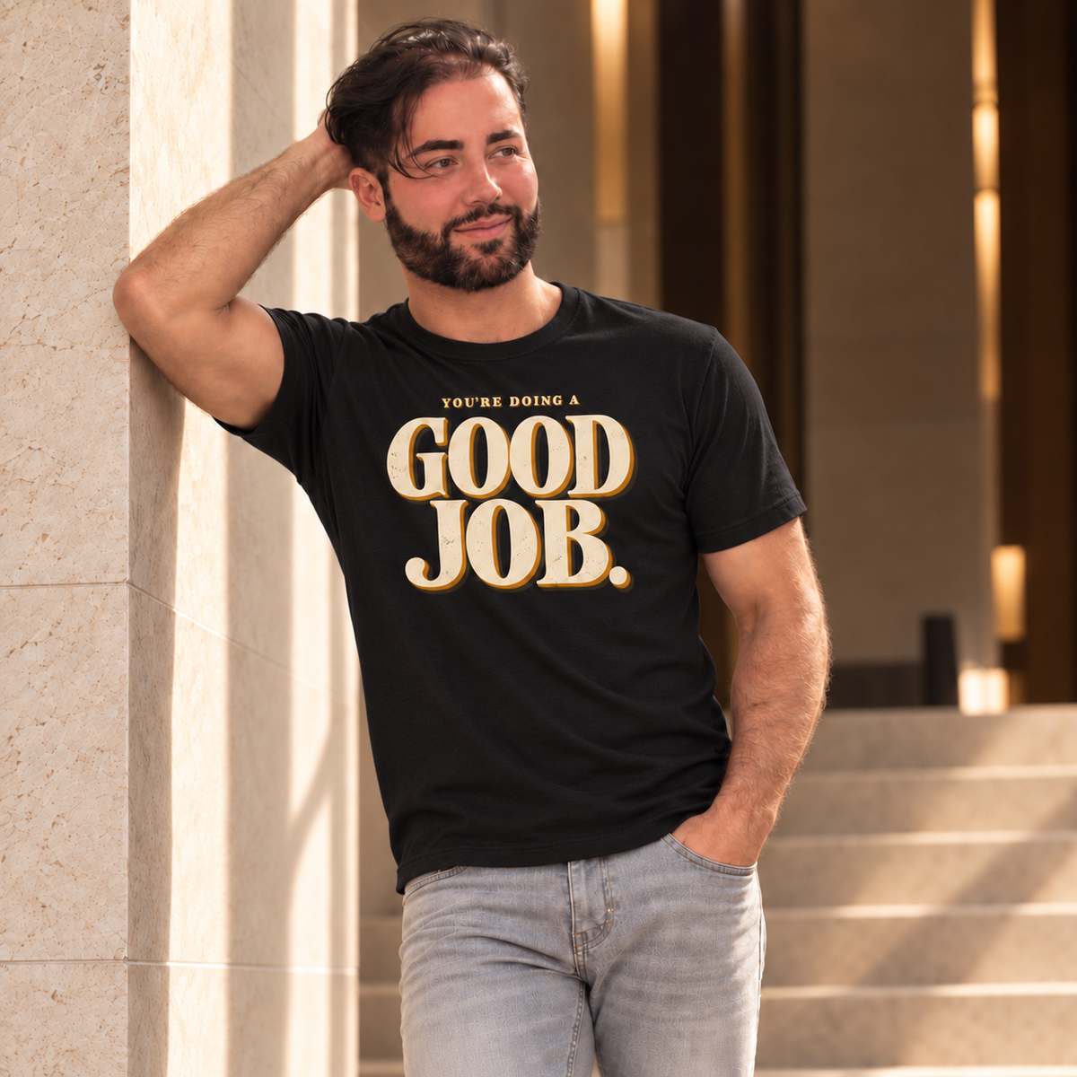 You’re Doing a Good Job Shirt — Vintage Encouragement Graphic Tee