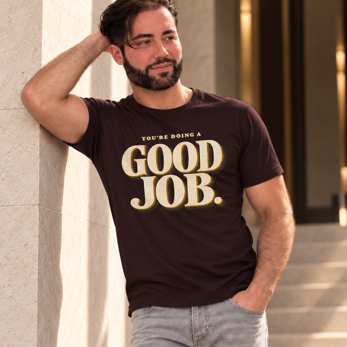 You’re Doing a Good Job Shirt — Vintage Encouragement Graphic Tee