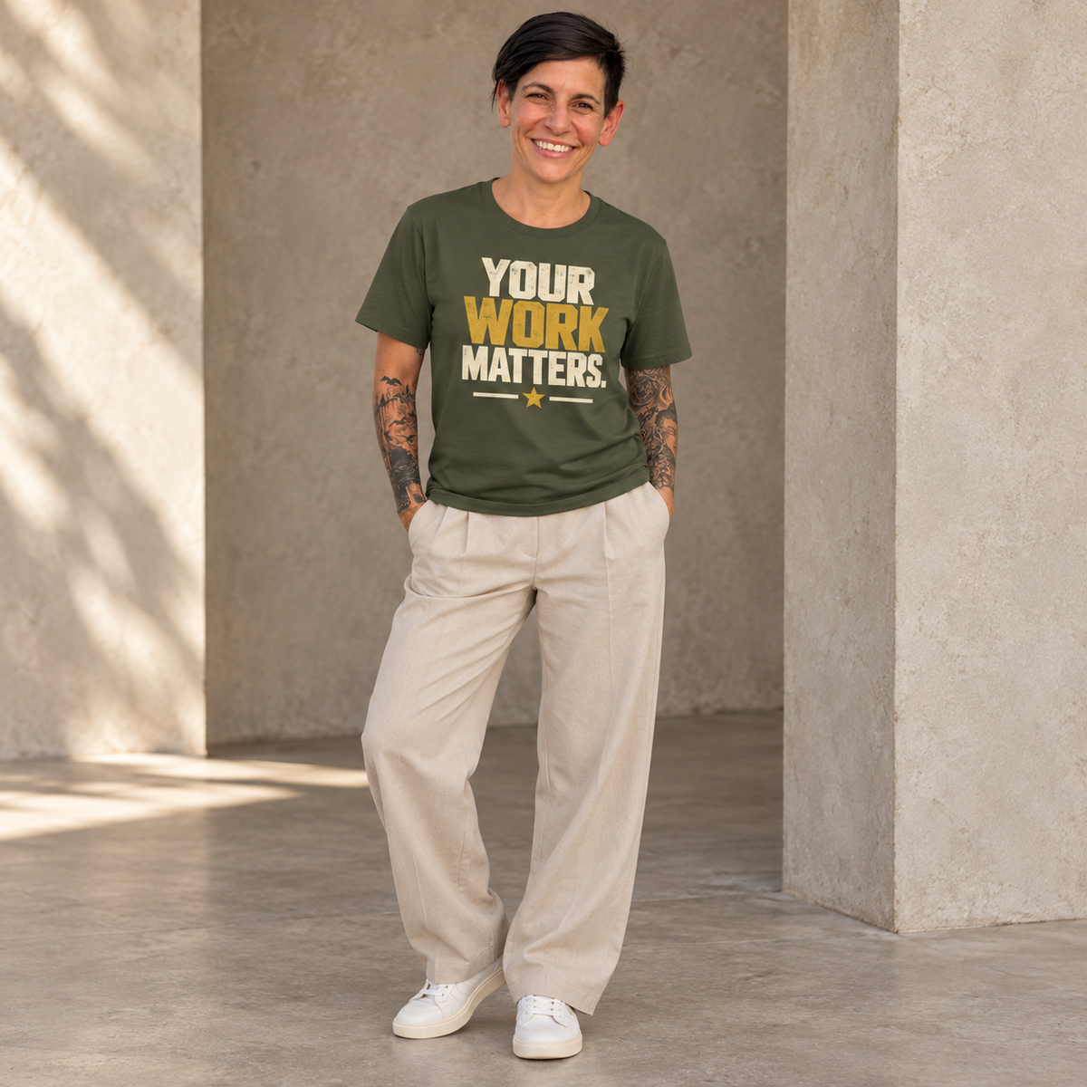 Your Work Matters Shirt — Vintage Motivational Graphic Tee