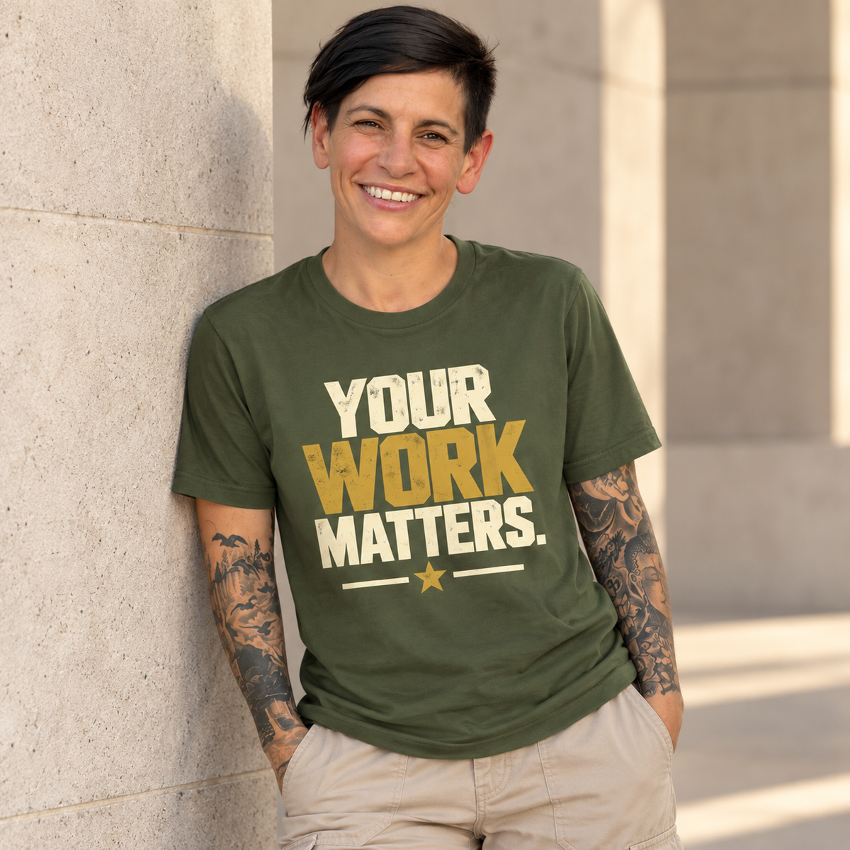 Your Work Matters Shirt — Vintage Motivational Graphic Tee