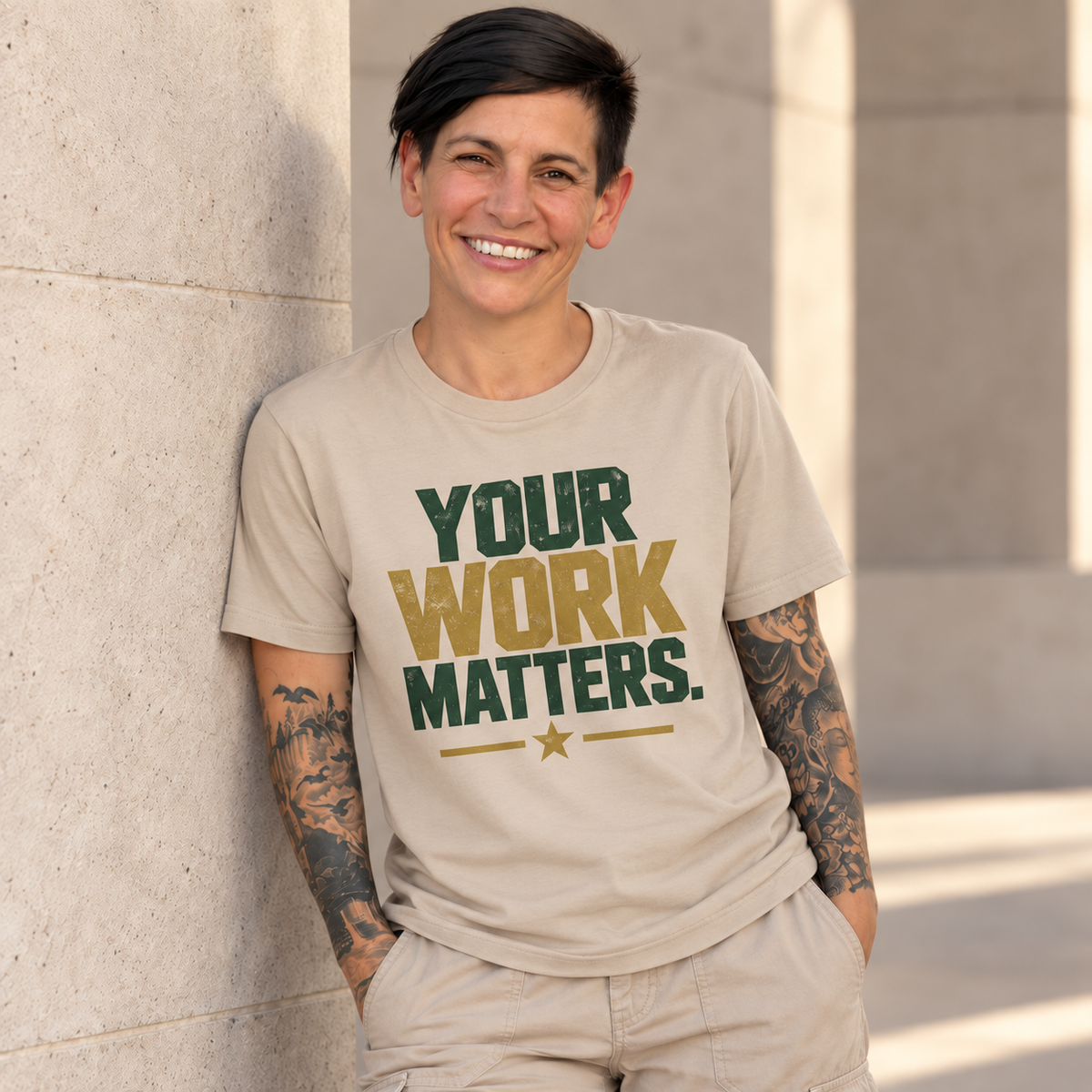 Your Work Matters Shirt — Vintage Motivational Graphic Tee