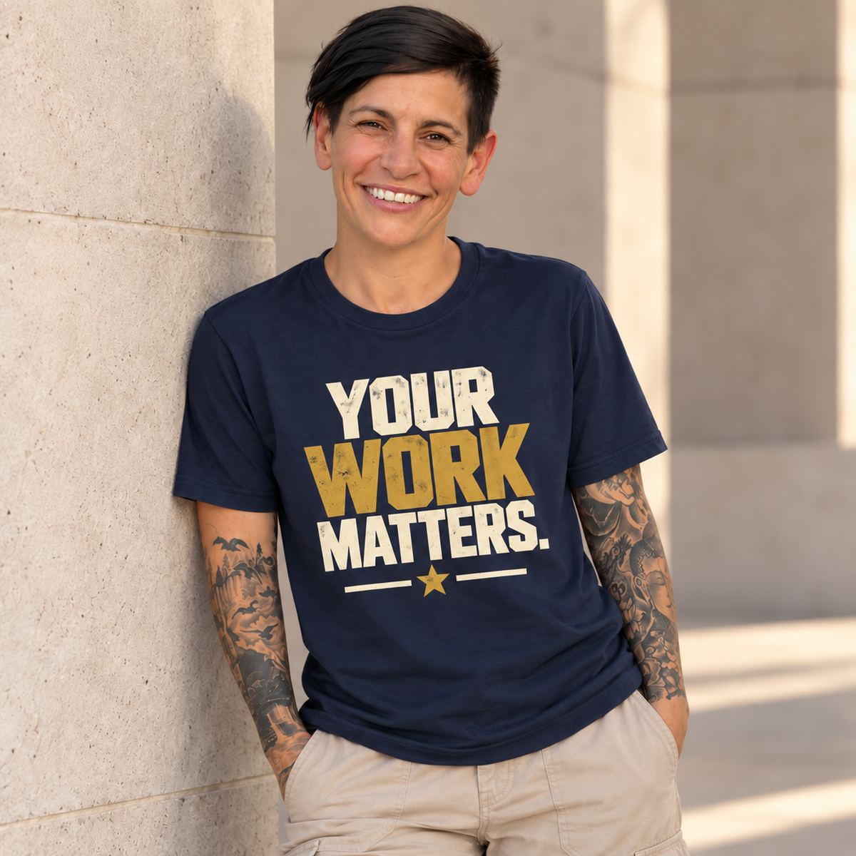 Your Work Matters Shirt — Vintage Motivational Graphic Tee