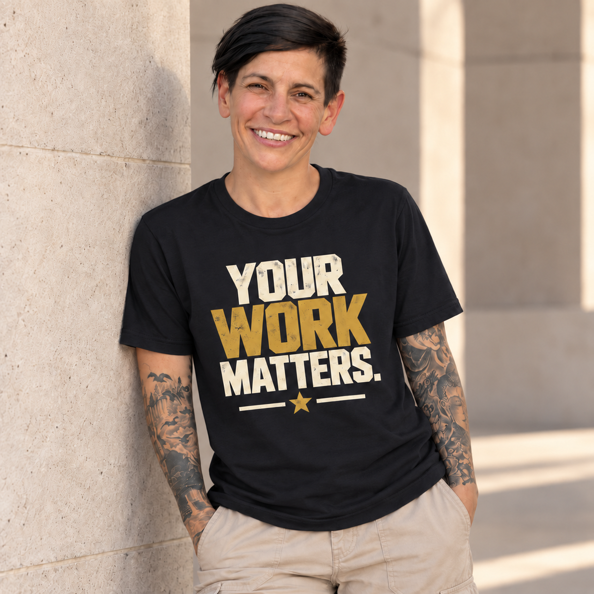 Your Work Matters Shirt — Vintage Motivational Graphic Tee