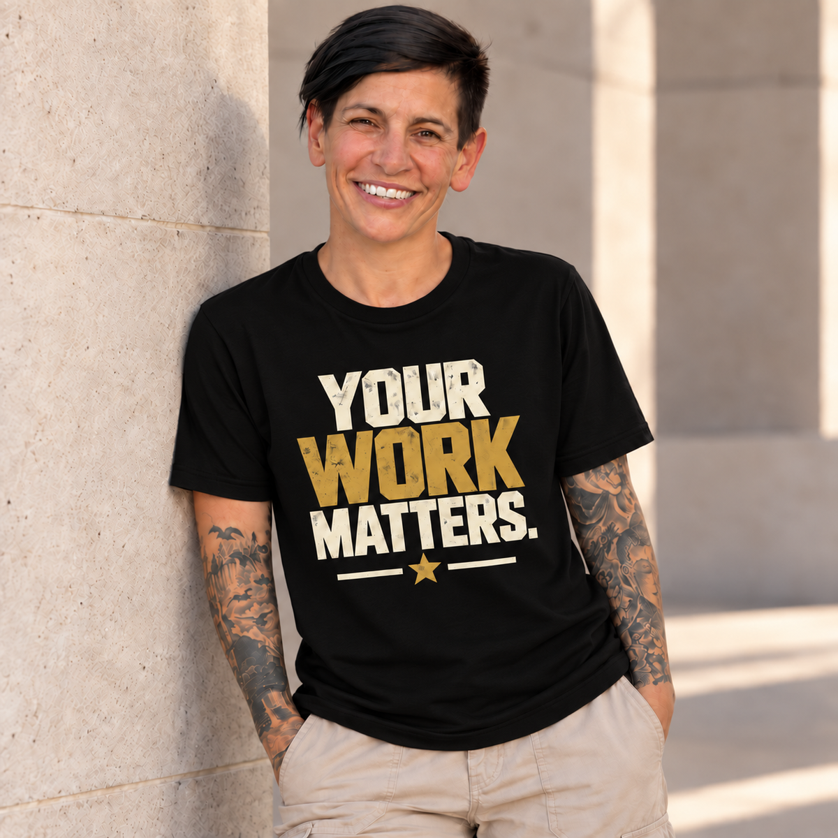 Your Work Matters Shirt — Vintage Motivational Graphic Tee