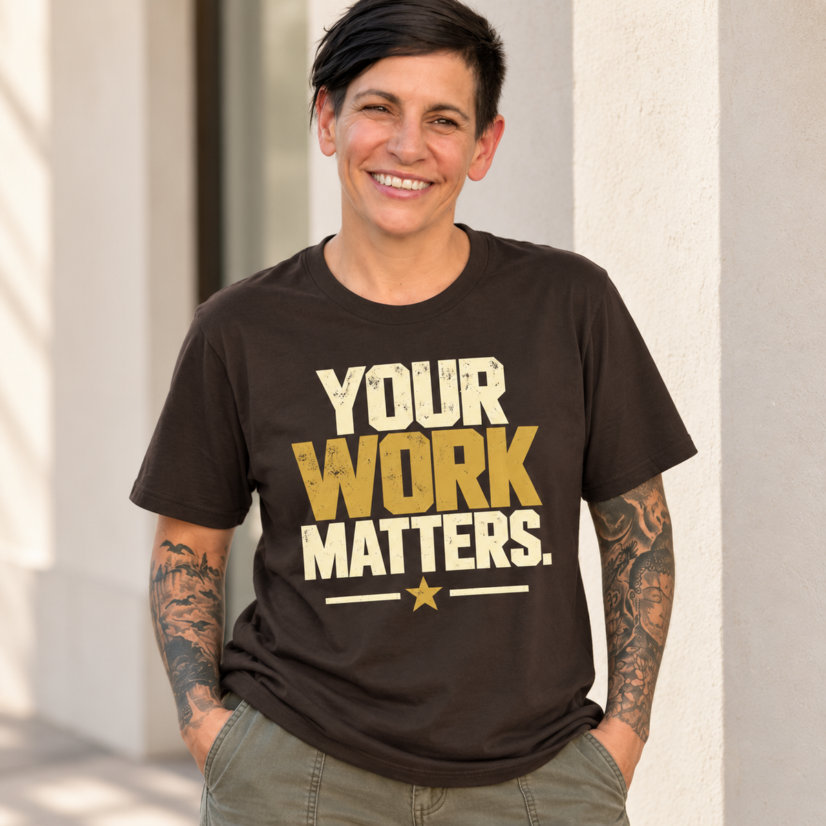 Your Work Matters Shirt — Vintage Motivational Graphic Tee
