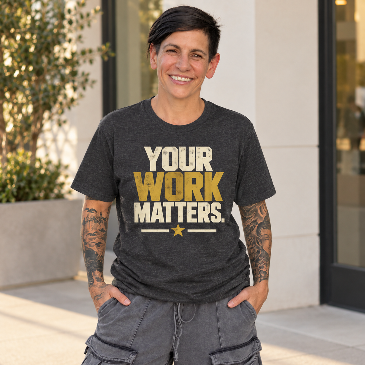 Your Work Matters Shirt — Vintage Motivational Graphic Tee